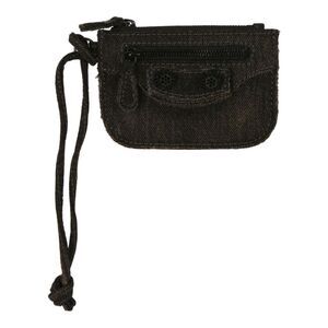 Balenciaga Le Cagole Washed Denim Coin Purse Womens